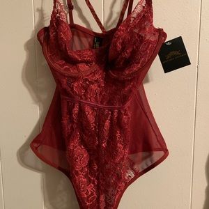 Wine red lingerie